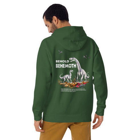 Behold Behemoth Premium Hoodie Christian Bible Verse Premium Hoodie